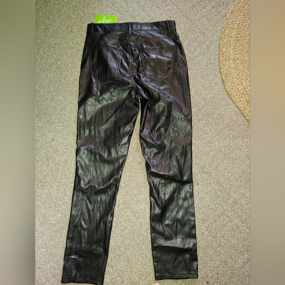 Sam Edelman Faux Leather Black Pants Sz.26 NWT - Picture 5 of 9